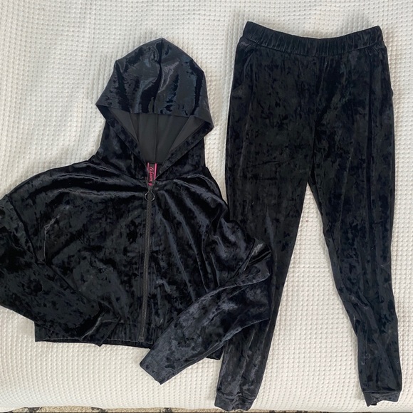 La SENZA Pants - CRUSHED VELVET MATCHING SET